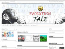 Tablet Screenshot of evolutiontale.com